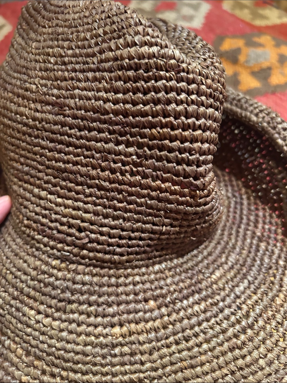 Monday Swimwear Exuma Raffia Brown Straw Hat - Picture 7 of 10